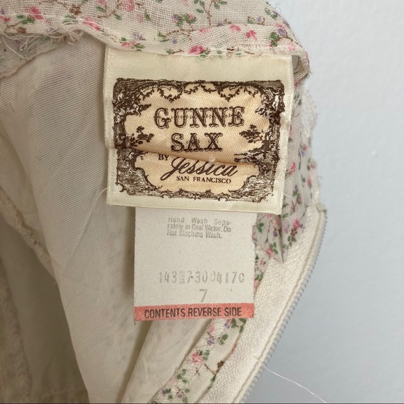 Gunne Sax Ivory Calico Maxi Dress - Picture 11 of 11